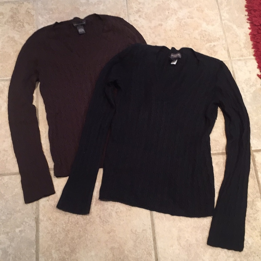 2 For 1!  Banana Republic Cotton Angora Sweaters